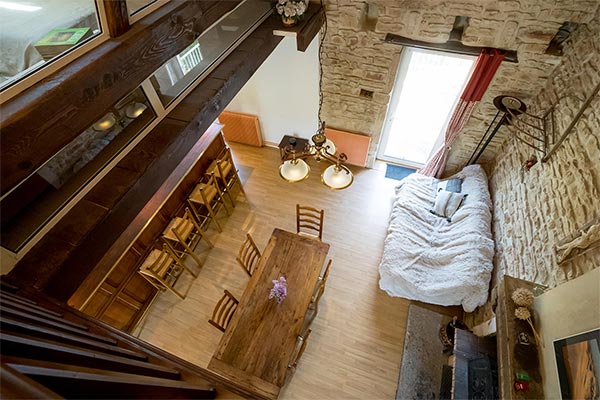 View of the lounge from the mezzanine